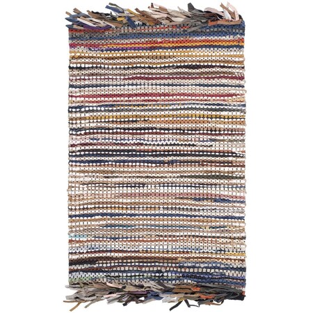 Safavieh Vintage Leather Hand Woven Medium Rectangle Area Rug, Multicolor - 5 X 8 Ft. VTL373E-5